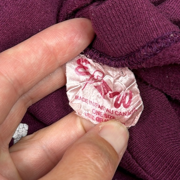 Vintage Northern Nights Burgundy Long Night Shirt XL - Picture 6 of 10